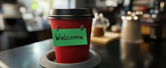 The Welcome Coffee Cup