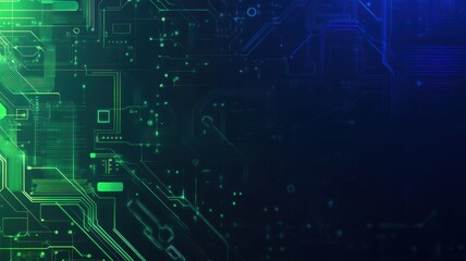 A computer screen with a green background and a blue background