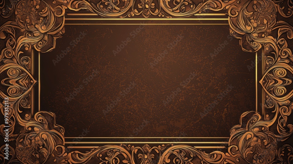 Canvas Prints ornate gold frame.