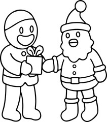Gingerbread coloring page
