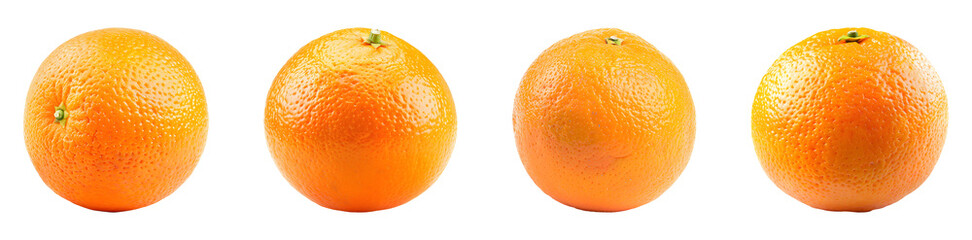 Tasty Orange Isolated On Transparent Background