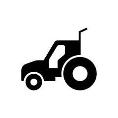 tractor isolated on white