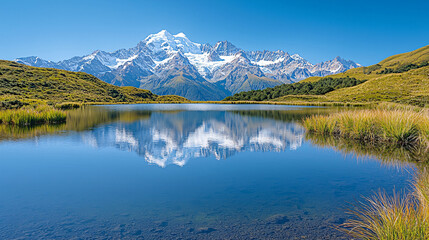 Fototapeta premium Serene Nature Landscape Wallpaper: High-Quality Scenic Backgrounds in Full HD