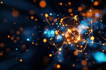 Unmarked quasiparticles forming a component, minimalist scientific illustration. [quasiparticle , component , unmarked],