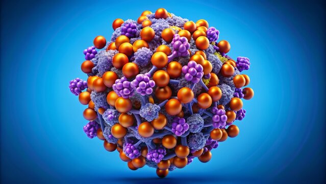 A scientifically accurate illustration of TIBC on a clear blue background, showcasing the binding of transferrin to iron ions