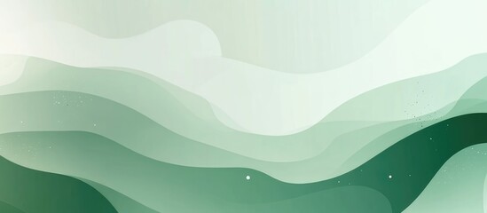 Abstract Green Wallpaper Background Illustration In Soft Pastel Tones
