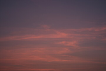 sunset in the sky