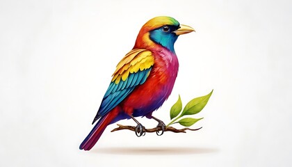 Fototapeta premium blue and yellow bird macaw ara