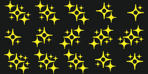 Set of sparkle star icons. Abstract sparkle icon, shine icon, clean icon, star, icon shape vector illustration. Sparkles vector	