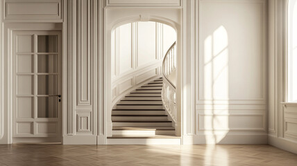 Fototapeta premium an open wall entry to the room