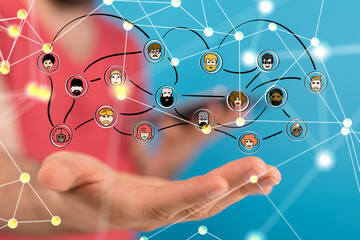 Concept of teamwork and partnership