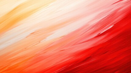 A close up of a red, orange and yellow abstract painting, AI
