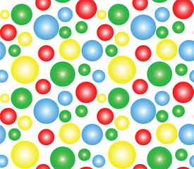 polka dots on white background
