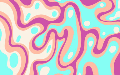 Fototapeta premium Abstract pattern in pink, peach, white, and blue. Suitable for backgrounds, print materials, packaging designs, and textile projects.