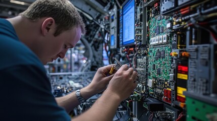 In the avionics assembly area,