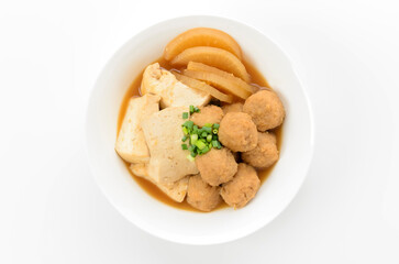 豆腐と鶏団子の煮物
