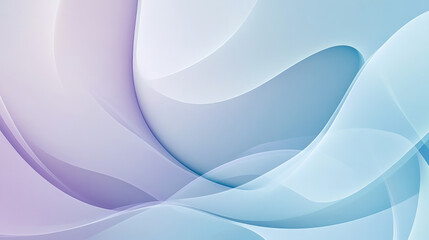 Obraz premium A sleek abstract background with light blue and soft lavender tones, featuring rounded neumorphic elements creating a modern, minimalist aesthetic.