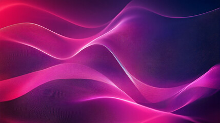 Fototapeta premium A vibrant gradient background moving from bright fuchsia to neon purple, with dynamic abstract lines and glowing edges adding energy.