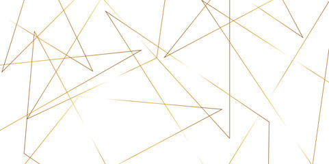 Obraz premium Abstract background with liens and triangles shape on white background. White and golden geometric overlapping rectangle pattern Geometric background soft shadows as patten ..White polygon textured . 