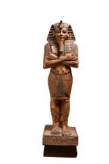 Pharoah statue sculpture figurine person.