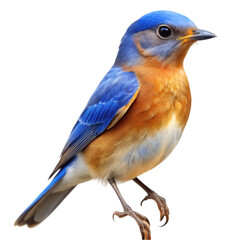 Fototapeta premium Eastern bluebird isolated on transparent background