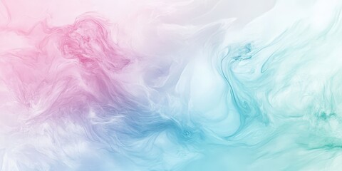 Fototapeta premium Abstract swirling colors in pastel shades creating a soft, dreamy background.