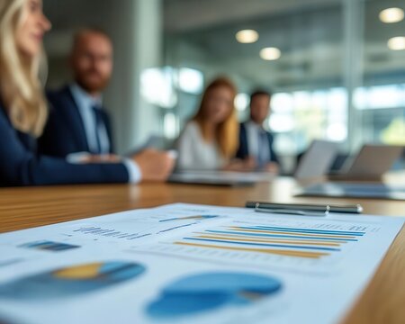 Financial consulting session with clients and advisors discussing strategies, professional environment, sharp focus, bright lighting, high detail