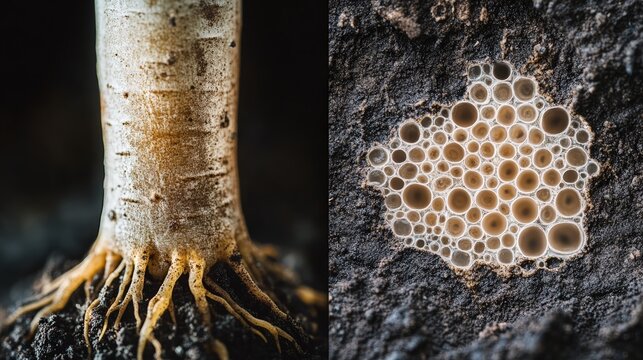 Rhizophagus irregularis roots