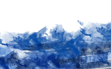 青い水彩の背景