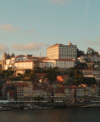 Fototapeta premium The cityscape in Porto, Portugal along the Douro river