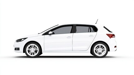 Fototapeta premium Sleek Modern Hatchback Car Design Features