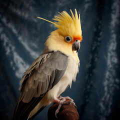 Cockatiel, Colorful Pet Parrot, Exotic Wildlife Photography