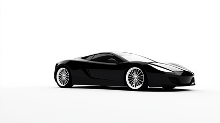 Obraz premium Modern Sports Car in Black and White