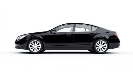 Modern Black Sedan Car Features and Design