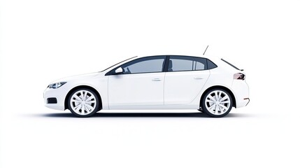 Obraz premium Sleek Modern Hatchback Car on Road
