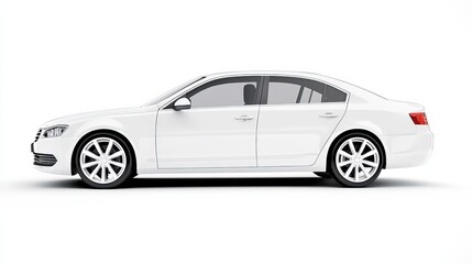 Sleek Modern Sedan on Gray Background