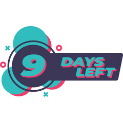 Obraz premium Days Left Countdown 