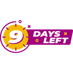 Fototapeta premium Days Left Countdown 