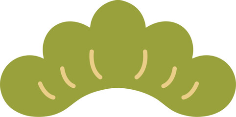 Traditional Japanese vintage pine leaves