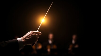 Conductor Hand Holding Baton in Concert