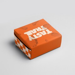 Orange takeaway food container