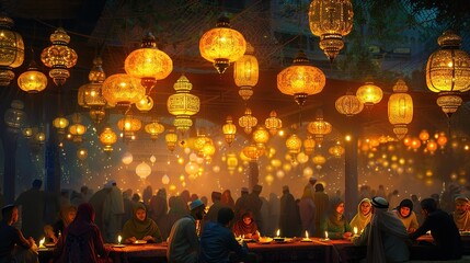 Obraz premium Eid al-Fitr wallpaper