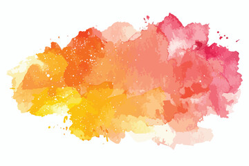 Warm Watercolor Background Clipart Isolated