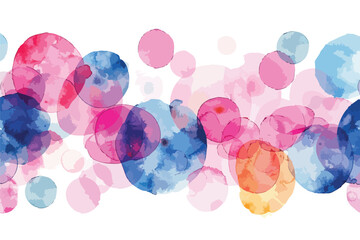 Watercolor Dot Background Single Clipart Isolated