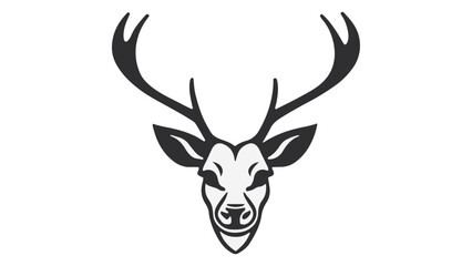 silhouette of a deer head vector illustration