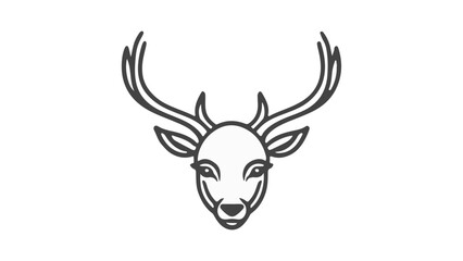 simple deer illustration in vector