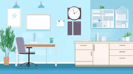 The Science of Chronotherapy: Educational Infographic Poster in Professional Doctors Office