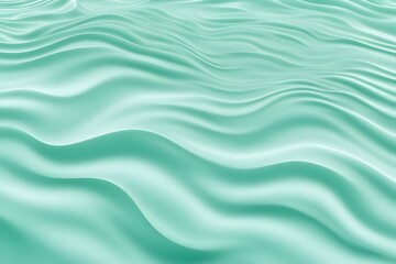 A pale mint green water ripple background with soft and refreshing wave patterns, AI Generated