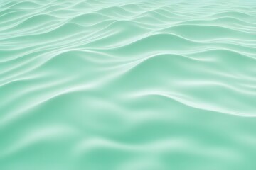 Obraz premium A pale mint green water ripple background with soft and refreshing wave patterns, AI Generated