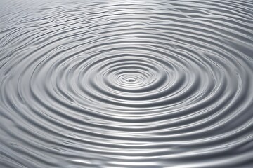 Fototapeta premium A silver water ripple with soft metallic reflections and fine ripples, Ai Generated